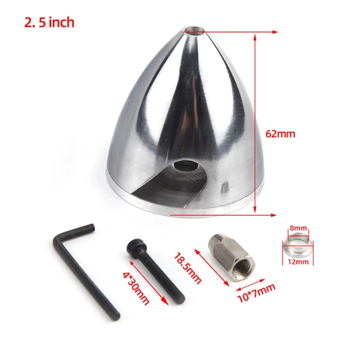 1pc RC model Aluminum Alloy Spinner 2 Blade or 3 Blade w/ 1.5/2/2.5/3/3.5/4inch - Picture 12 of 23