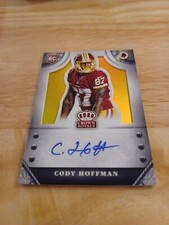 2014 Panini Crown Royale Signatures Gold #rd /49 Cody Hoffman #S-CH Rookie Auto