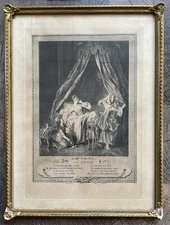 Antique Graphics Le Lever Antoine-Louis Romanet Sigmund Freudenberger Paris