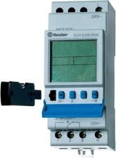 Finder Zeitschalter 12.91.8.230.0090 - DIN-Schiene, 230 V AC, 1 Kanal, SPDT Neu