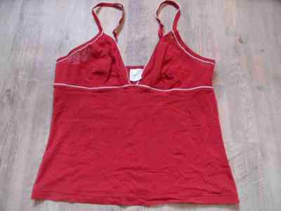 SCHIESSER schönes Hemdchen Top rot Gr. 44 w.NEU KD517