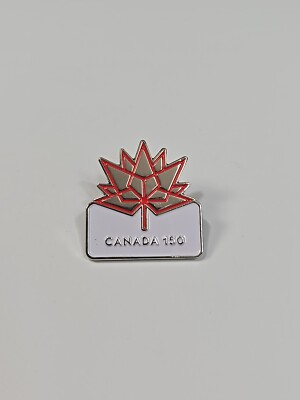 Canada 150 Anniversary Red Maple Leaf  Souvenir Lapel Pin