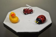 3 Single PuzzleVehicles-Duck, FireTrk, Ladybug-FREE SHIPPING-USA