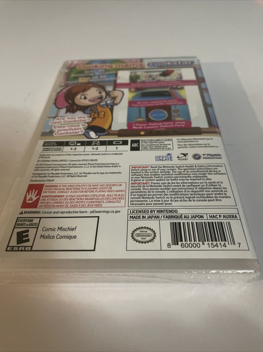 Cooking Mama: Cookstar for Nintendo Switch Brand new - Fast Free
