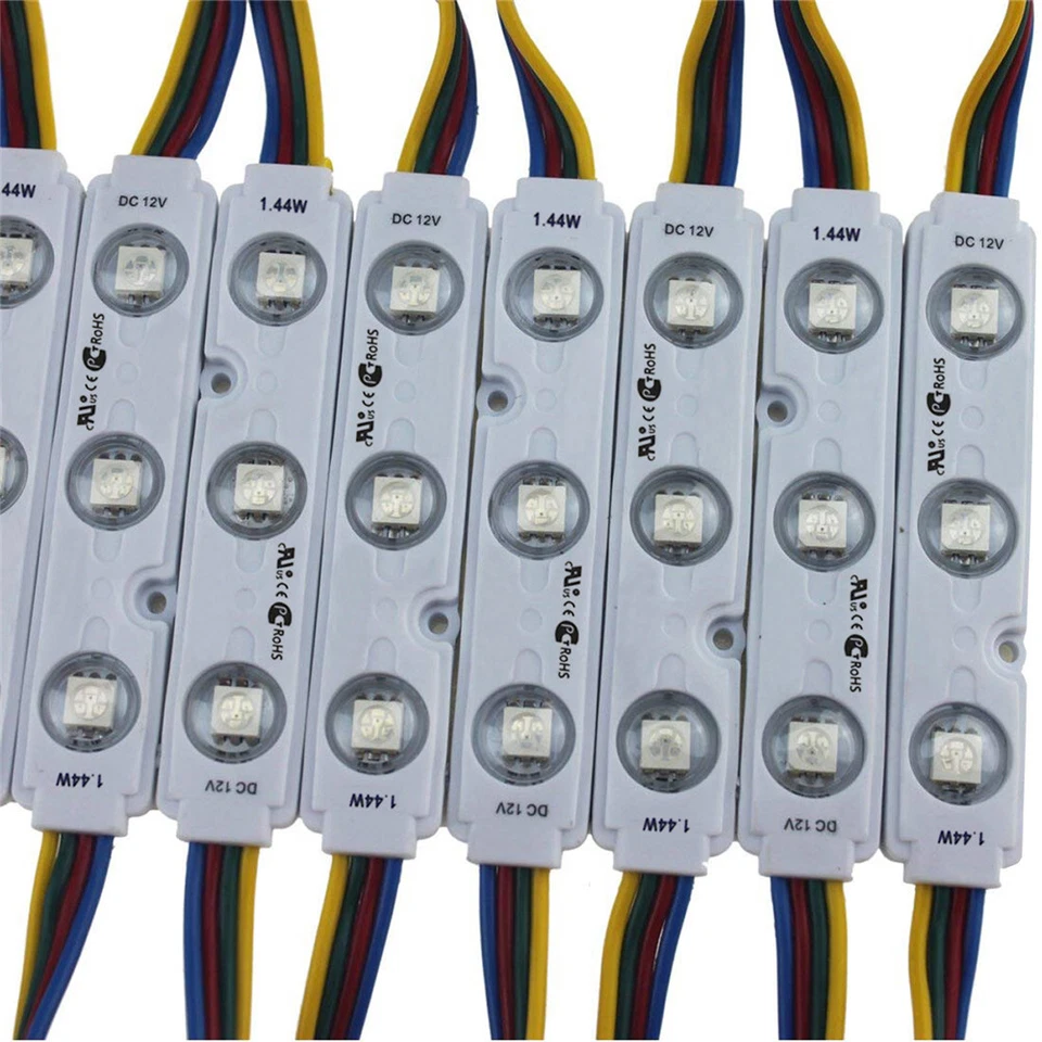 Super Bright IP65 Waterproof SMD 5050 RGB 3 LED Module Light Sign Lamp DC 12V AU - Image 4 of 4
