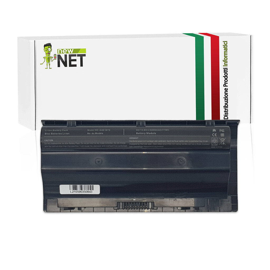 Nuova Energia per Asus G75VW G75VX | Batteria A42-G75 5200mAh 14.4V