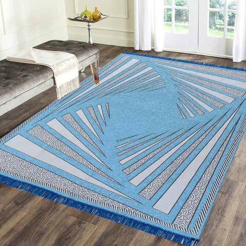 Premium Exclusive Chenille Yarn Velvet Carpet For Living Room Area Rug 5 x 7ft