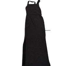 URBAN OUTFITTERS Dress XS Black Sleeveless Midi Strappy Glitter