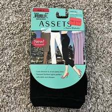 Assets by Sara Blakely Lucky Leggings Black 209 Size 1 Textured