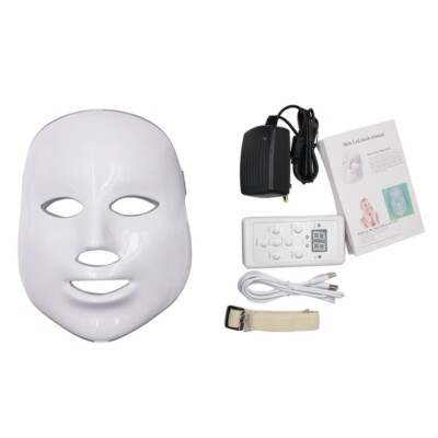 3 Colors Electric Red LED Light Facial Mask Anti Aging Therapy Skin ...