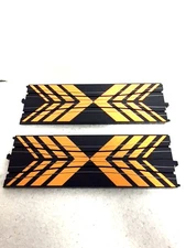 (2) 9" Inch Squeeze Crash Track Life-Like Rokar HO Slot Car LifeLike LIF433-993s