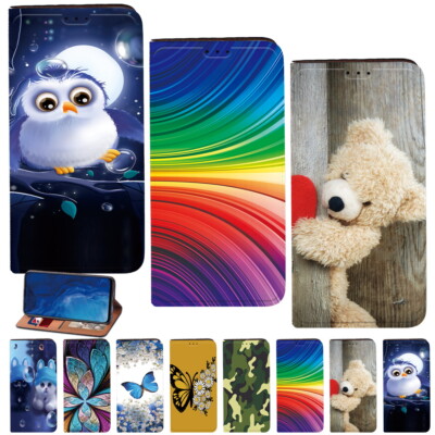 Leder Ständer Abdeckung Etui passend für Huawei P 20 30 40/P Smart 2019/Honor 8910/Y569