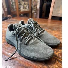 Allbirds Wool Runners Men's 10 Dark Sage Green Merino Wool Walking Sneakers