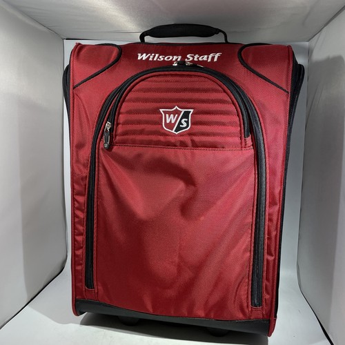Neu Wilson Staff Rolling Wheels Seesack Reißverschluss Handgepäck Golf Tennis rot NEU