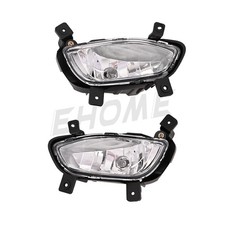 For 12-15 Kia Rio K2 Sedan Pair Front Bumper Fog Lights Lamp Clear Lens Lh Rh