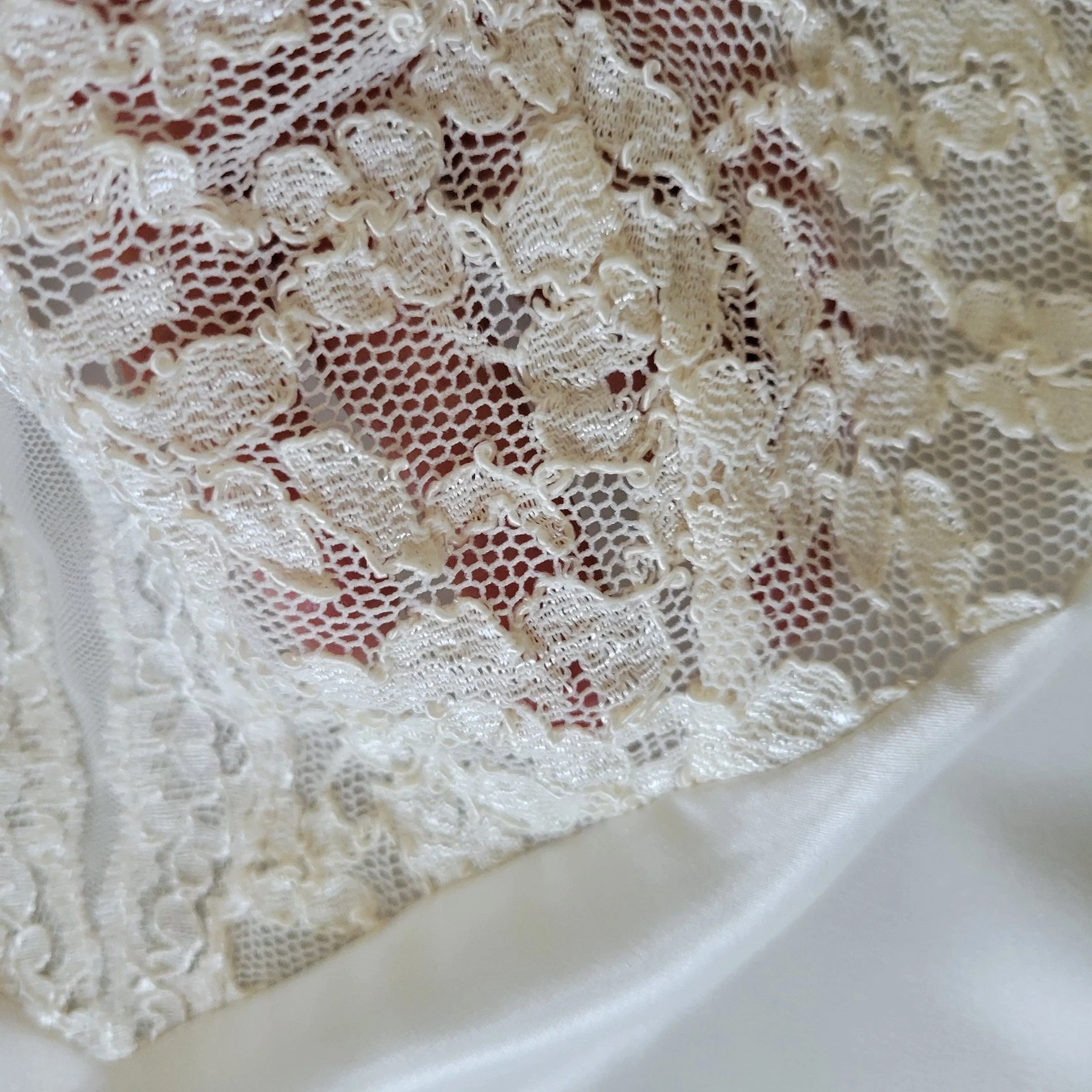 UNDERCOVER Abito da notte lungo maxi lucido vintage Victoria's Secret etichetta oro avorio slip dress M