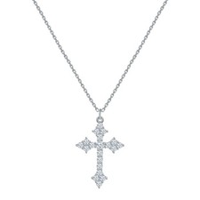 CORIXTAL 14K Real Gold/Silver Plated Cross Necklace for Women, Cross Necklace...