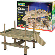 Reptology Aquatic Turtle Pier and Basking Platform  Floating above Tank  Decor