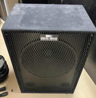 Vintage Genz Benz 18  Passive Subwoofer Cabinet CMP18SUB-UNLO