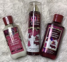 Bath  Body Works BRIGHT CHRISTMAS MORNING BODY WASH, LOTION, MIST VALUED 50.00