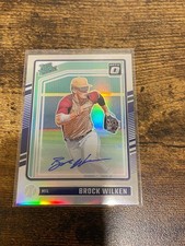 2024 Panini Donruss Optic Rated Prospects Signatures Brock Wilken #135 Auto 