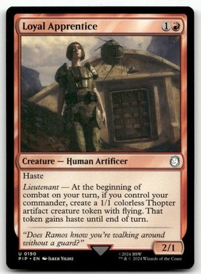 Loyal Apprentice Universes Beyond Fallout MTG NM