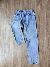 Vintage 1997 Levi s 550 Student Fit Jeans USA Made Light Wash Relaxed Tapered 25