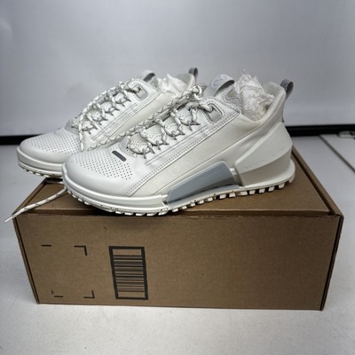 Ecco Shoes Biom 2.0 Leather Sneakers Womens 5 - 5.5 5 1/2  Beige White Shoe