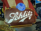 VINTAGE SCHLITZ PORCELAIN SIGN BEER RESTAURANT BAR PUB BREWERY BREWING TAVERN
