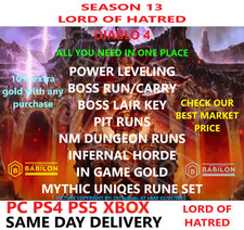 SEASON 13 DIABLO 4 POWER LEVEL PIT BOSS MATS ...