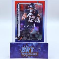 2025 Topps Chrome #115 Nico Collins Red White and Blue Refractor