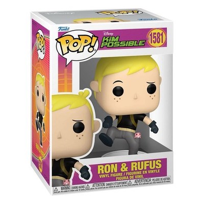 Funko Pop Ron Rufus Kim Possible 1581 Stoppable Nacktmull Vinyl Figur Disney Neu