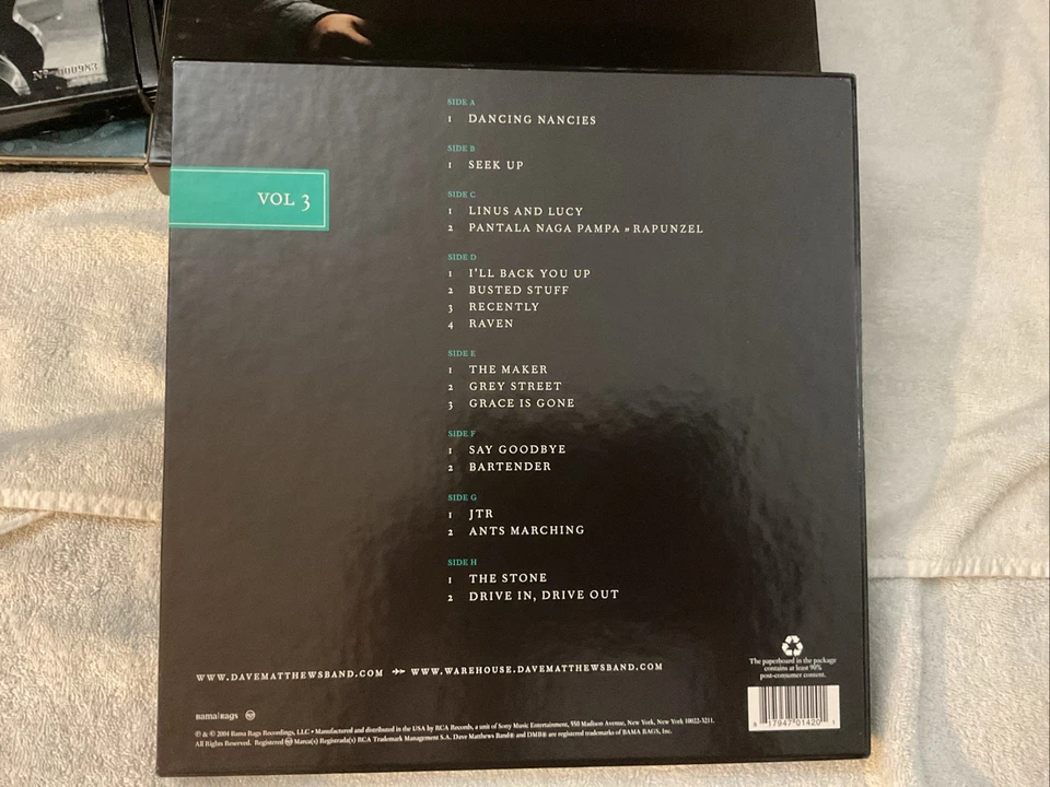 DMB Live Trax Vol 3 Green Vinyl 4 LP RSD Set 1of 1000 Dave Matthews Band Sealed - Image 2 of 3