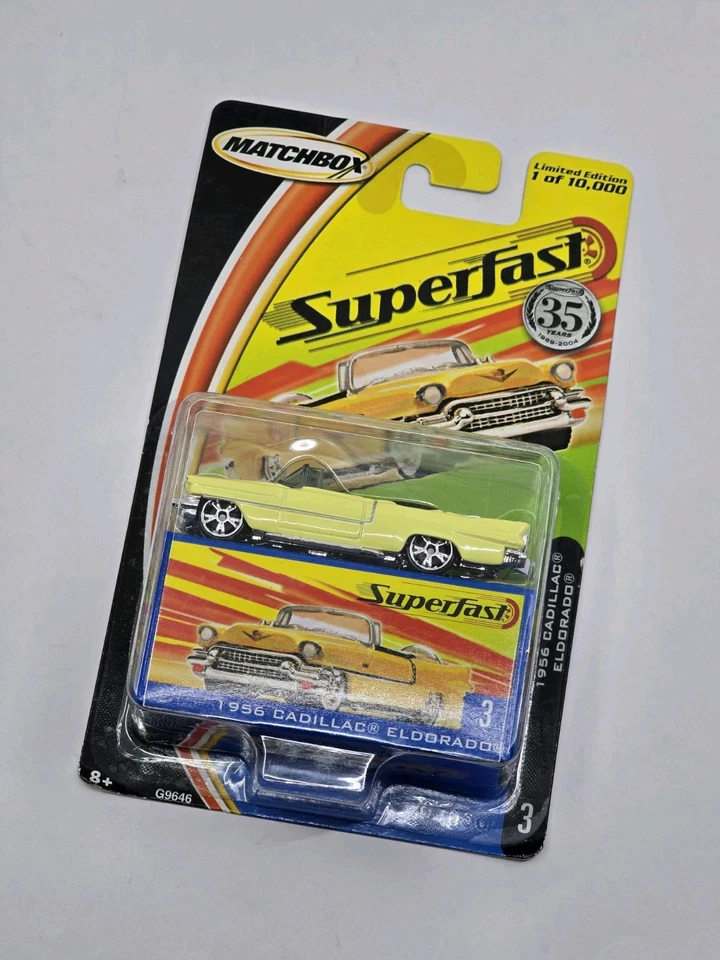 Superfast Matchbox 1956 Cadillac ElDorado Lot 3 15 black gray yellow gold Cars - Image 2 of 4