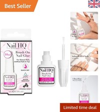 Precision Brush-On Nail Glue 10 ml - Fast-Drying, Water-Resistant, Long-Lasting