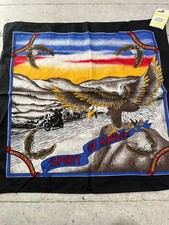 Vintage 1980s Harley Davidson USA Made Flying Eagle Bandana