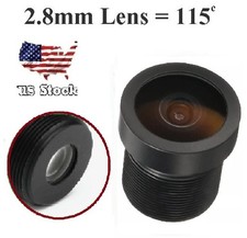 2.8mm CCTV Camera Lens 720p F2.0 FPV Security Camera Lens for IP Camera Black
