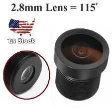 2.8mm CCTV Camera Lens 720p F2.0 FPV Security Camera Lens for IP Camera Black