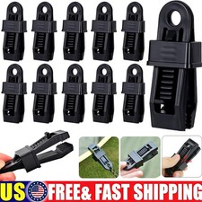 100PCS Plastic Clips Adjustable Heavy Duty Lock Grip for Tarp  Shade Cloth USA 