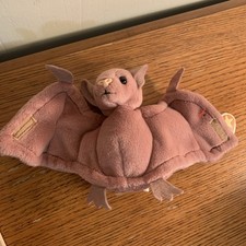 Ty Batty Brown The Bat Plush Toy Style 4035 1996 with Tag Vintage Beanie Baby
