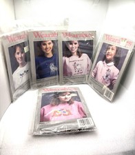 Golden Bee Wearables Cross Stitch Kits Patterns Vintage Lot of 6 Made in USA