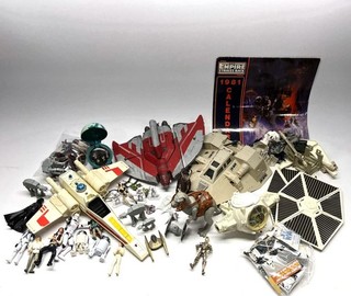 8 Lbs. Lot of Assorted Star Wars Memorabilia (Figures Models Etc.)
