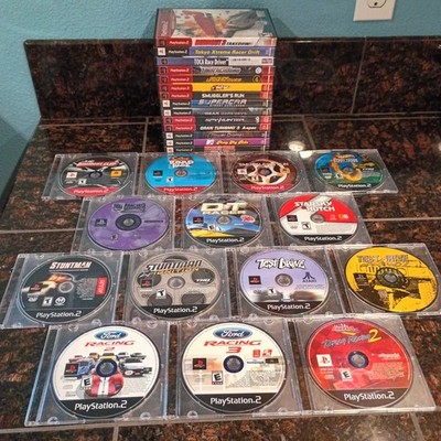 28 PS2 & PS1 Racing Games-Burnout 3: Takedown, The Simpsons Road Rage/All Tested