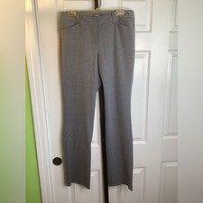 Express Gray Plaid Editor Bootcut Pants, size 8L