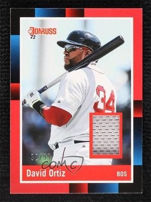 2022 Panini Donruss Retro 1988 Materials Red 32/99 David Ortiz #R88M-DO HOF 6i2