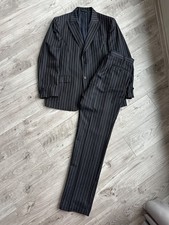 Thierry Mugler vintage 00s men's striped wool suit Size: 54