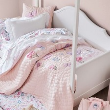 Pottery Barn Pink Wildflower Butterfly Quilt Full / Queen Flowers Bedding NEW