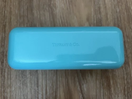 Tiffany & Co. Hard Sided Eyeglass Clamshell Case Tiffany Blue Free Shipping