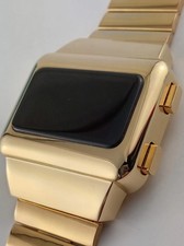 ORO X-MEN APOCALYPSE anni 70 vecchio stile vintage LED DIGITALE raro orologio uomo retrò