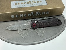 Benchmade 908-161 Stryker Gold Class Damasteel Carbon Fiber Axis Folding Knife